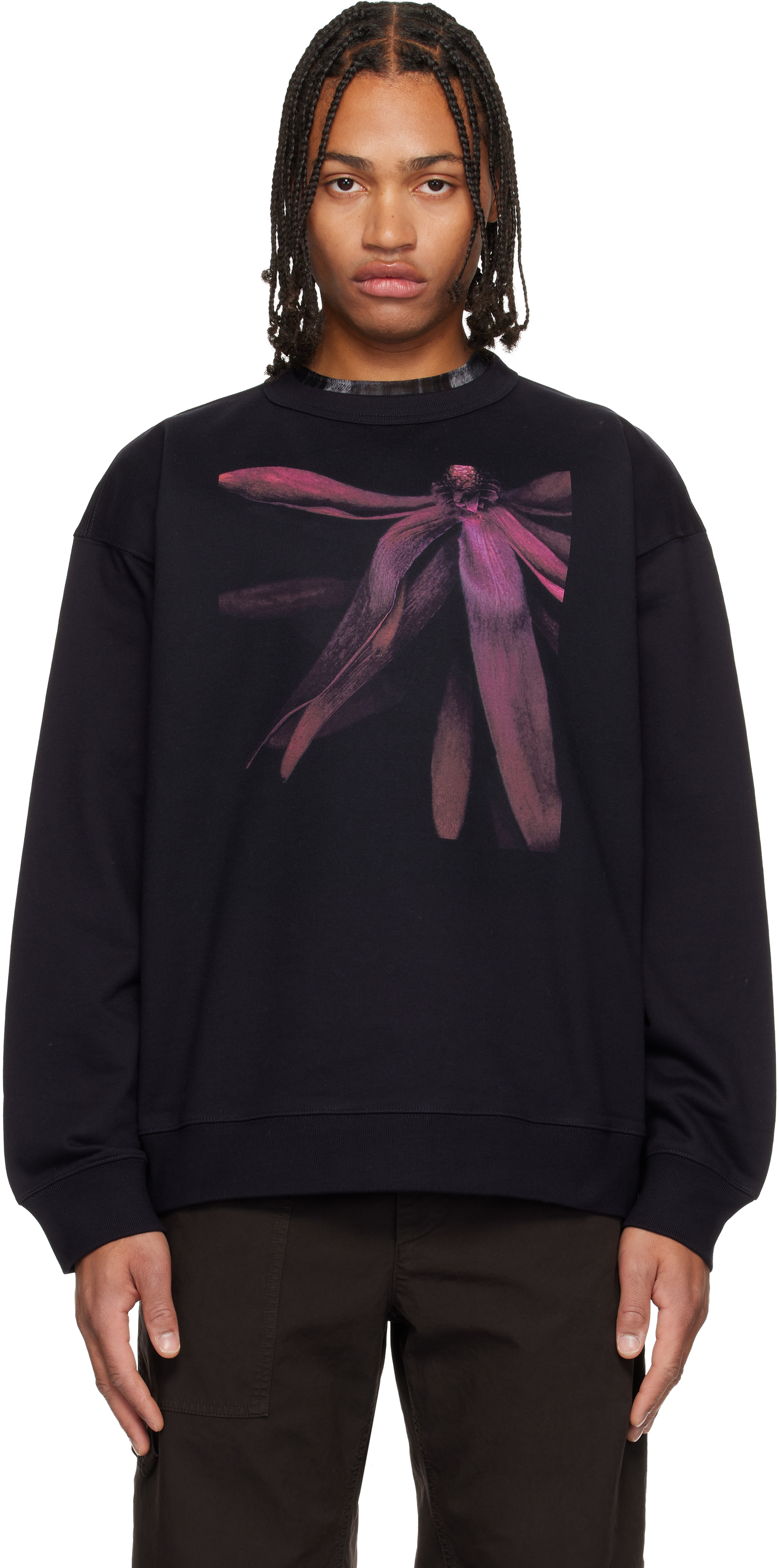 Dries Van Notenのネイビー グラフィック スウェットシャツがセール中