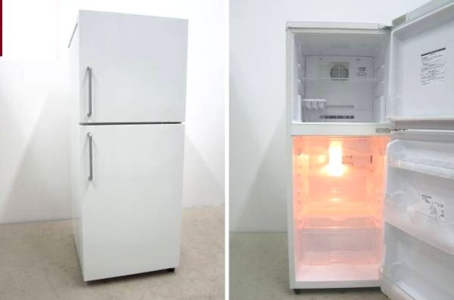 MUJI 無印良品 2ドア冷蔵庫 M-R14C 137L 08年製 深澤デザイン 札幌発