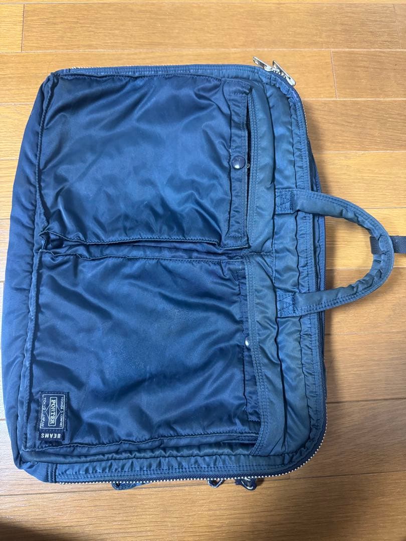 PORTER BEAMS タンカー　40周年　3wayビジネスバッグ ネイビー BEAMS（ビームス）の「PORTER×BEAMS /40th別注 インディゴ 3WAYバッグ