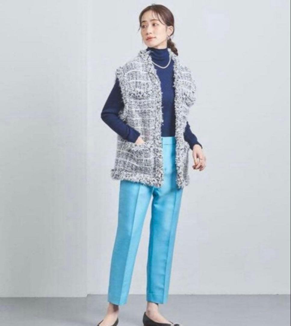 定価3.3万ユナイテッドアローズ ミックスチェック ツイード ニットベスト ジレ 中古・古着通販】UNITED ARROWS (ユナイテッドアローズ) ミックス