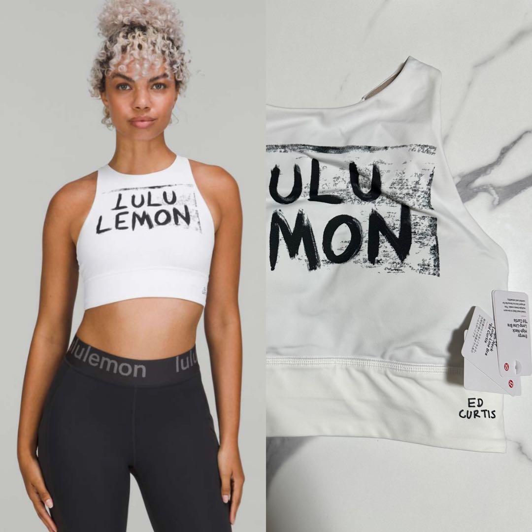 ルルレモン 限定品Ed Curtisコラボ エナジーブラ ハイネックロングライン lululemon Energy High-Neck Longline Bra *Ed Curtis Medium Support