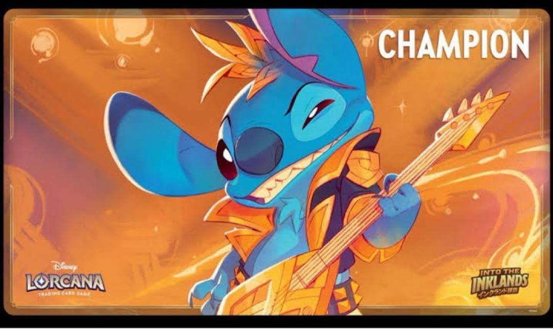 スティッチ　ロックスター　プレイマット　ロルカナ　優勝賞品 プレイマット【CHAMPION】《スティッチ ロックスター》 販売ページ