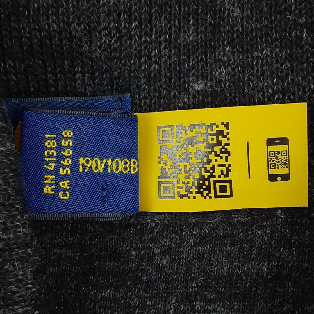 美品 ポロラルフローレン ハーフジップフリース 現行タグ QRコード
